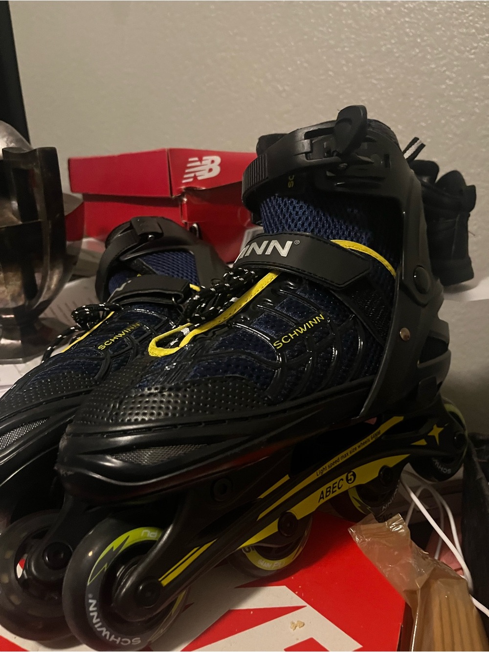 Schwinn Navy and Yellow Adjustable Inline Skates